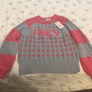 beautiful and fun Love Shack Fancy sweater size small